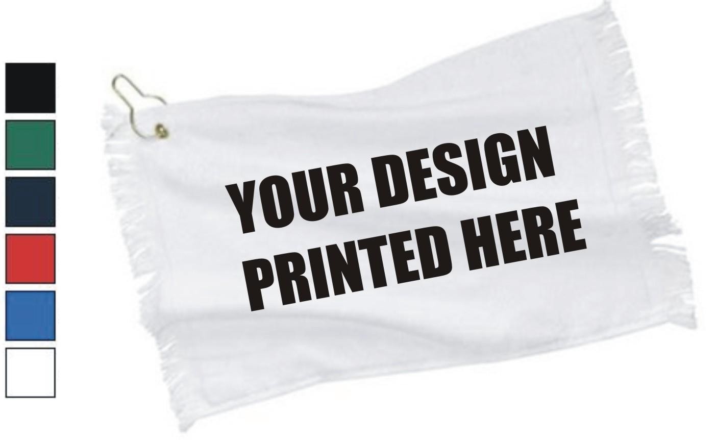 25 Custom Screen Printed Towels with Grommet - $3.65 each