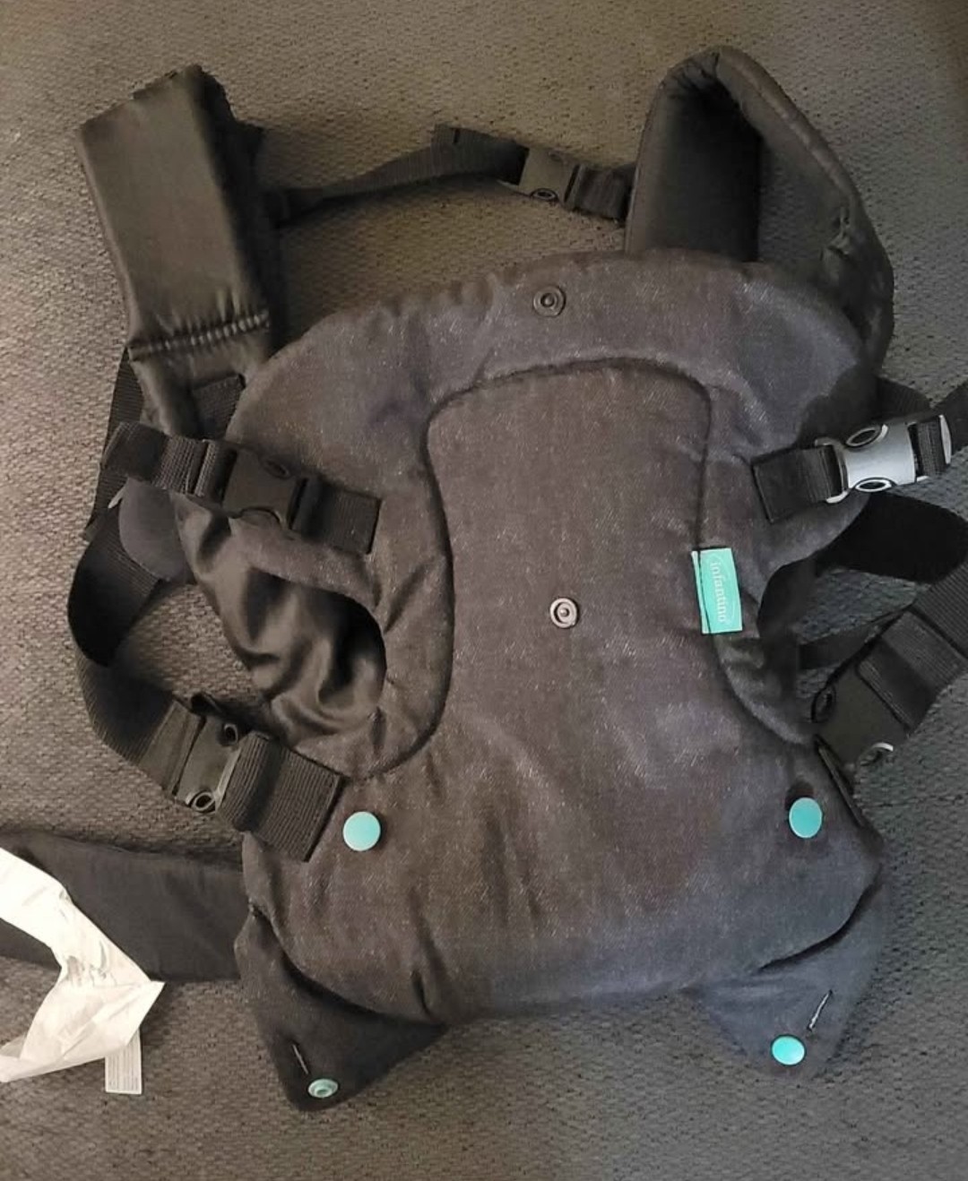 Infantino Flip 4-in-1 Convertible Adjustable Ergonomic Gray Baby Carrier