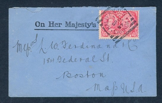 CANADA HALIFAX SP 11 97 SQUARE CIRCLE OHMS TO USA