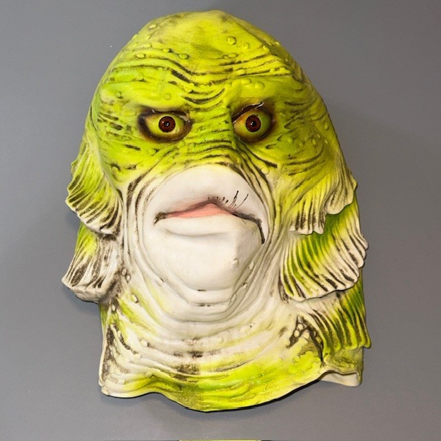 Vintage Creature From Black Lagoon Rubber Mask Gillman Universal Monsters Latex