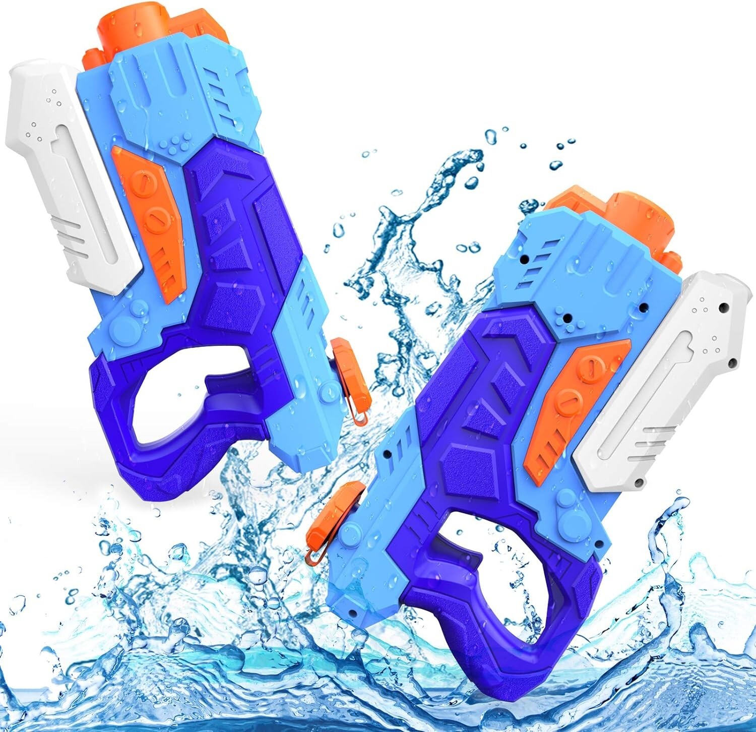 Water Guns for Kids & Adults 2 Pack Squirt Gun Super Soaker Water Blaster 600CC