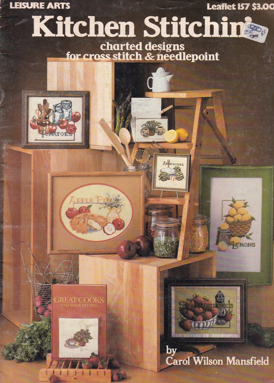 Kitchen Stitching Cross Stitch Booklet 1979 Carol Mansfield Leisure Arts 157