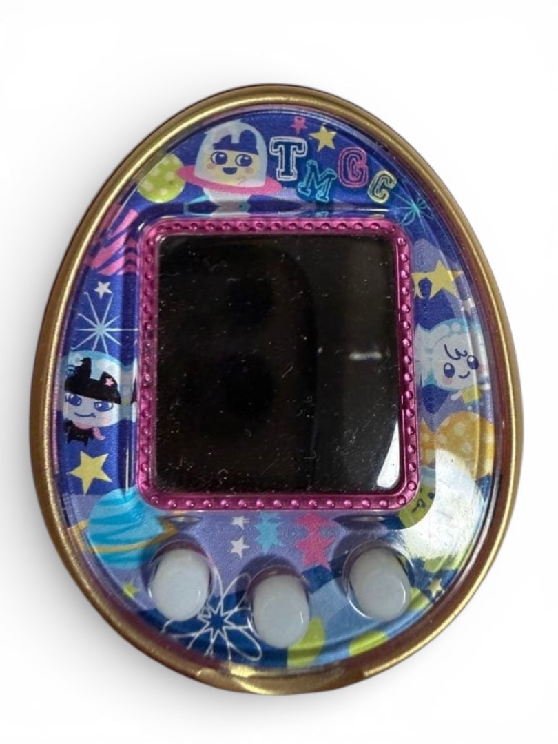 Bandai Tamagotchi 4U Pink Custom Galaxy Space Faceplate Tested Excellent