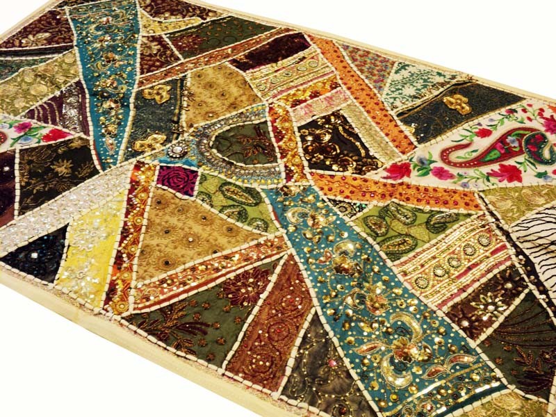 33% Off 60" India Patchwork bead Tapestry Wall Hanging Vintage Wall Art Tapestry