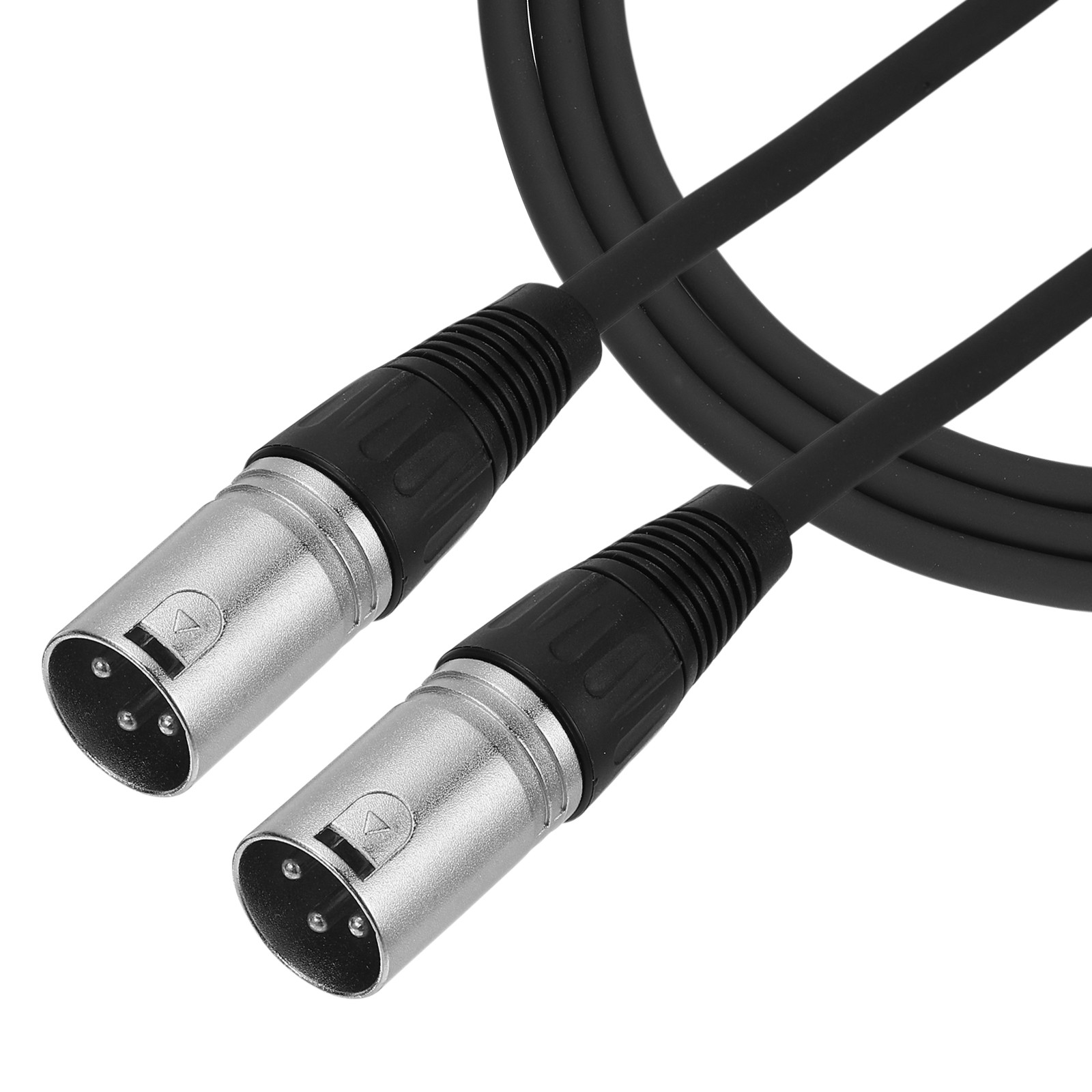 10ft 3 Pin XLR Male to Male Mic Cable XLR OFC Audio Professional Adapter, Black