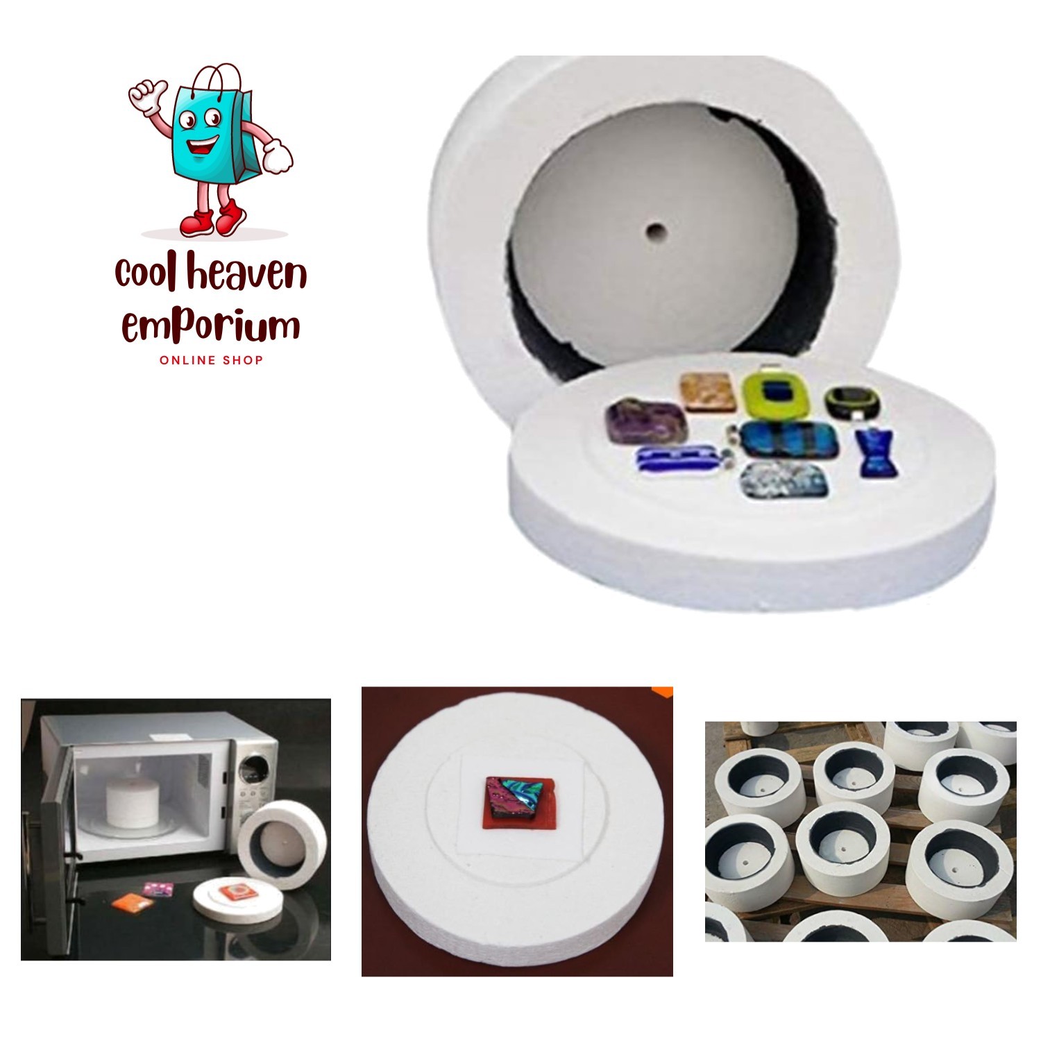 Effortless Glass Fusing with Large Microwave Kiln - Creates Jewelry in Minutes