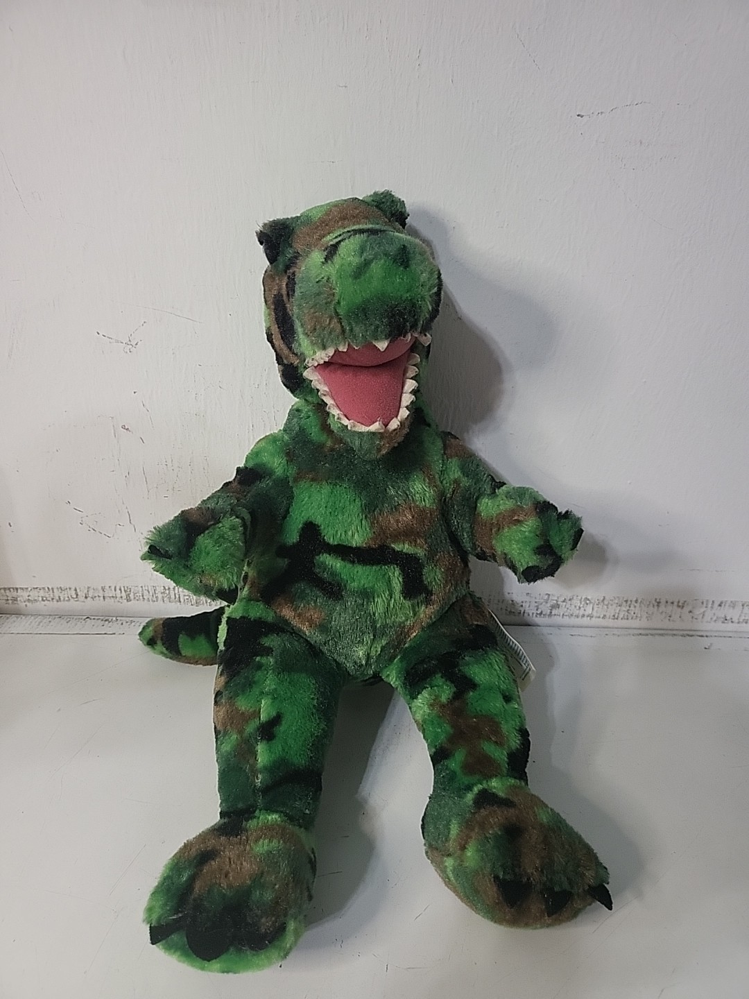 Build A Bear T-Rex Camo Dinosaur Camouflage Army Military Plush Toy Stuffed