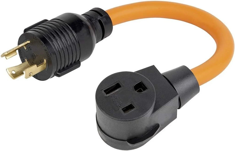 (1.5FT) Nema L6-30P 30Amp Lock in Generator to 6-50R 50Amp 6-50R Welder Adapter,