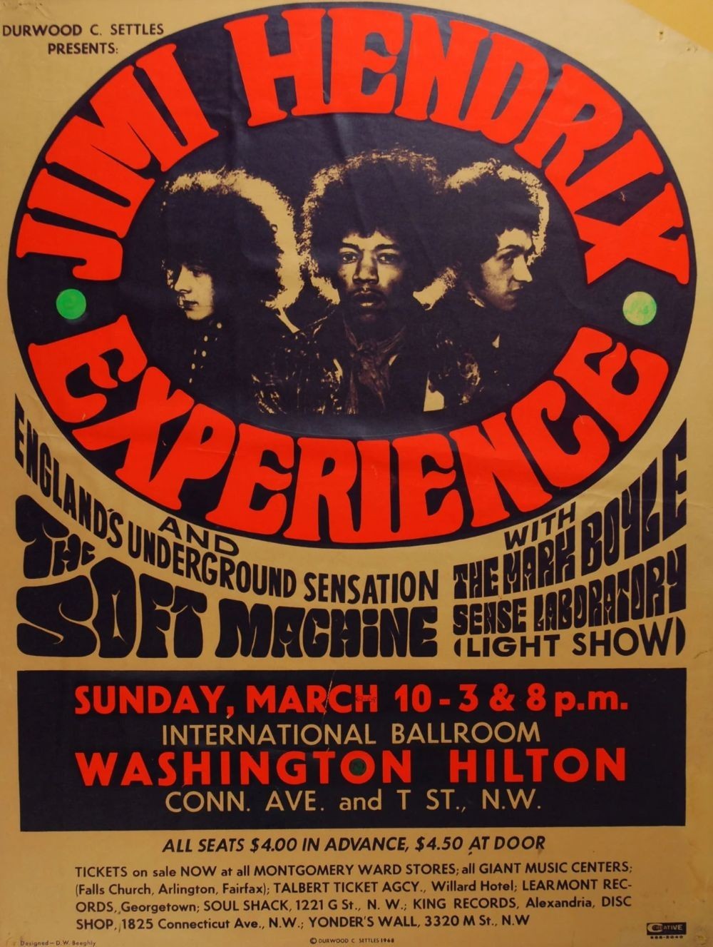 New Vintage Jimi Hendrix Washington Hilton Gift For Fans Poster OP405