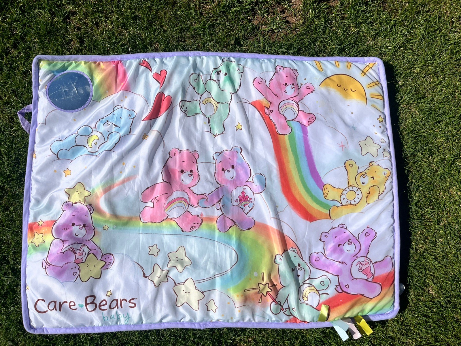 Care Bears 2022 AS NEW CONDITION Baby Playmat Roll Up Nursery Toddler Changemat
