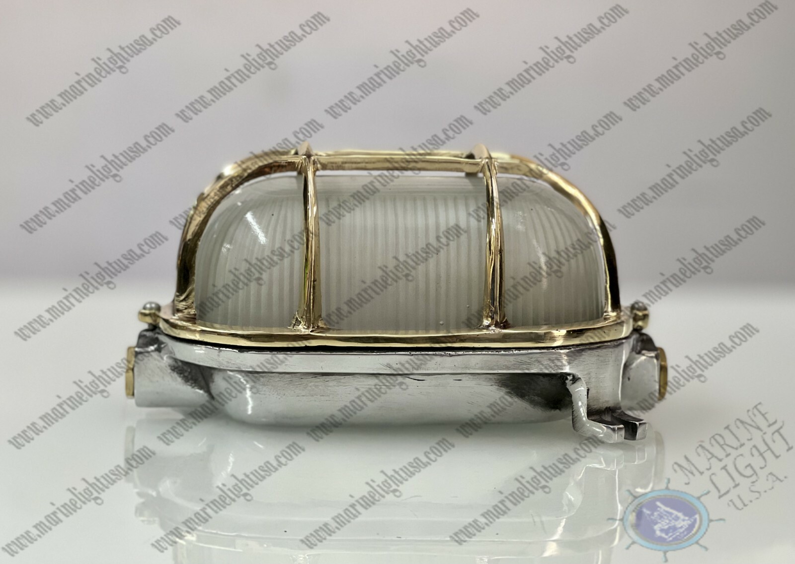 Interior Decor Aluminum Antique Bulkhead Wall Lamp Fixtures Brass Cage Set of 5