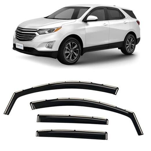  in-Channel Incredibly Durable Rain Guards for Chevrolet For Equinox 18-24