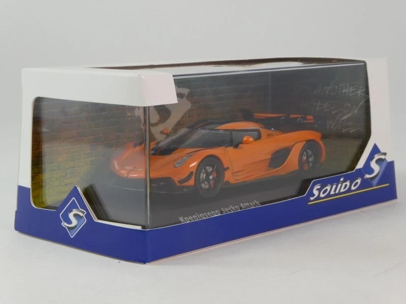 SOLID 1:43 AUTO DIE CAST KOENIGSEGG JESKO ATTACK ORANGE ART S4312603