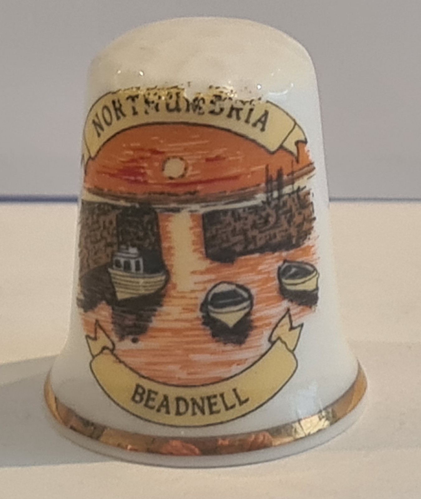 Beadnell Thimble Goodliffe Neale Alcester Fine Bone China Northumberland