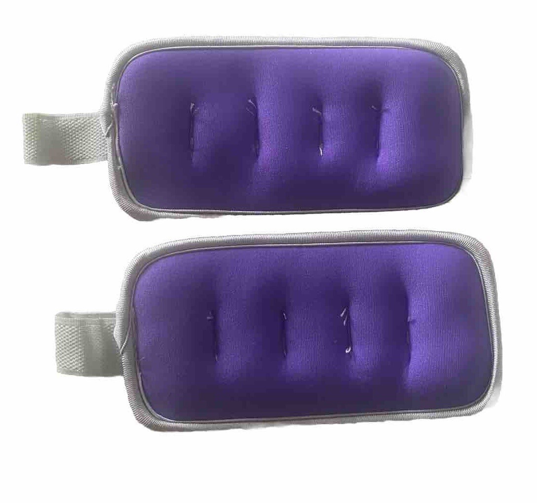 Ankle/Wrist Weights Set Walking  Strength Training & Fitness Purple  .9lb NEW