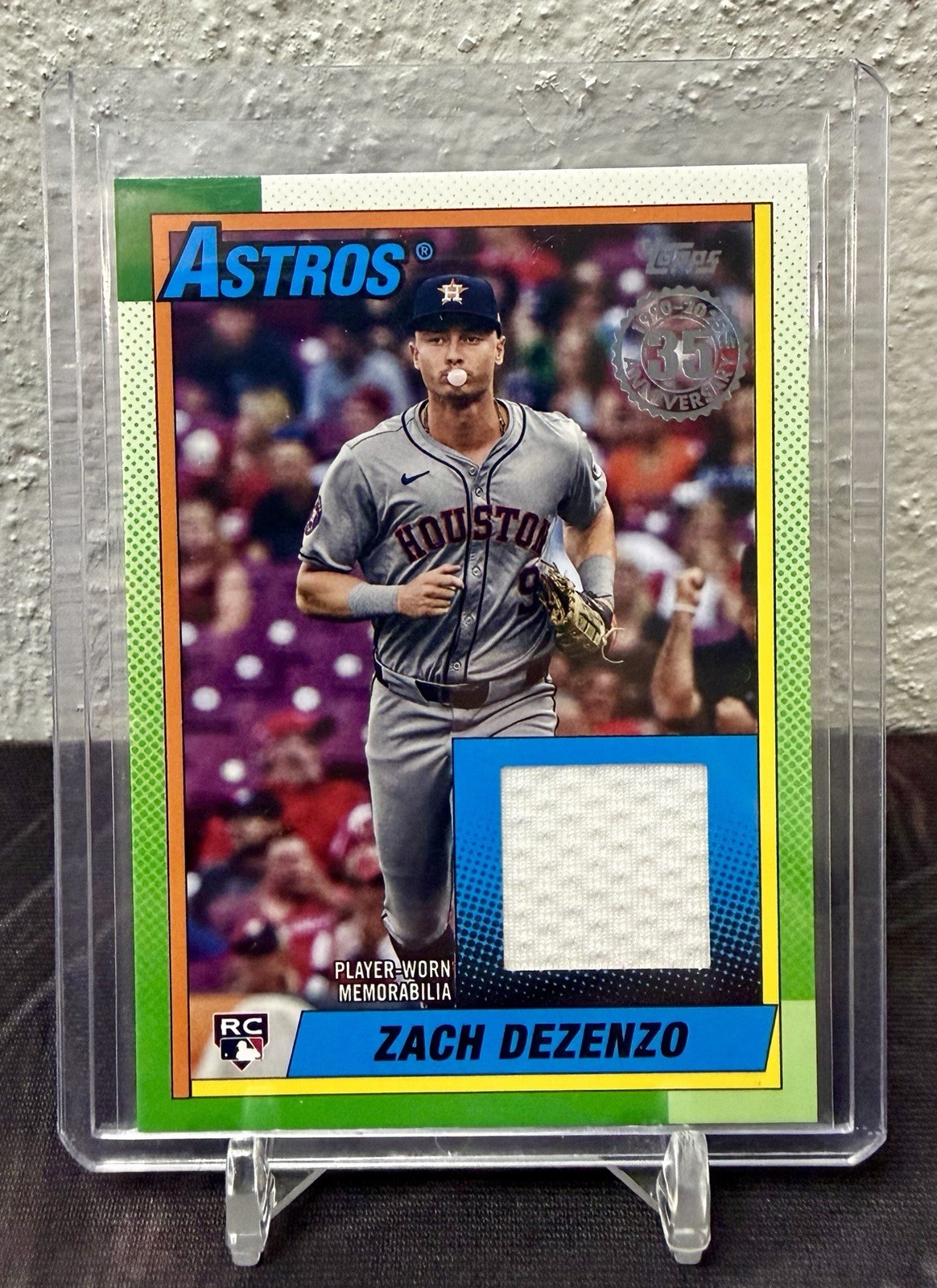 Zach Dezenzo 2025 Topps 1990 Topps Baseball Relics #90R2-ZD RC Astros