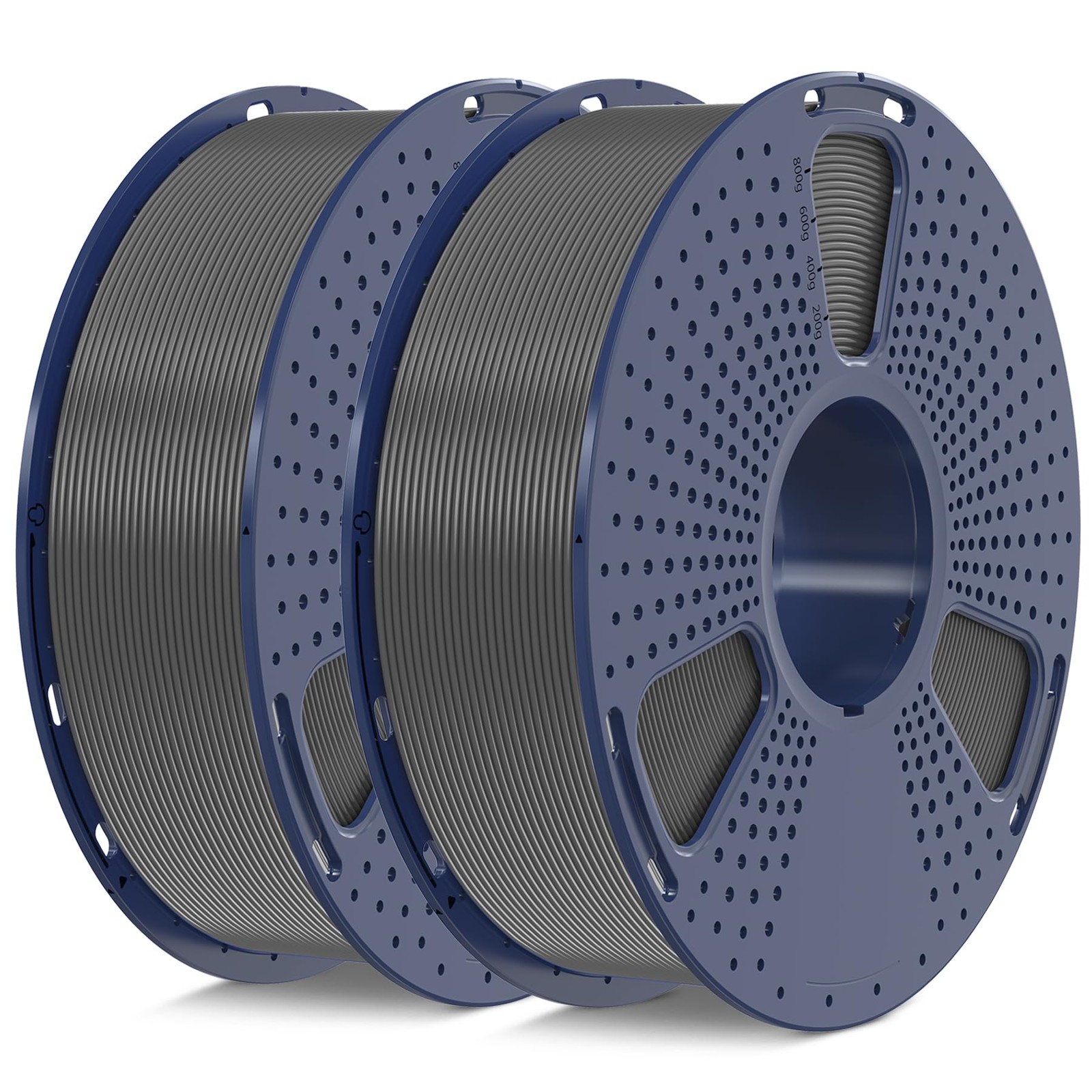 3D Printer Filament PLA Plus 1.75mm 2KG Grey+Grey SUNLU Neatly Wound Dimensional