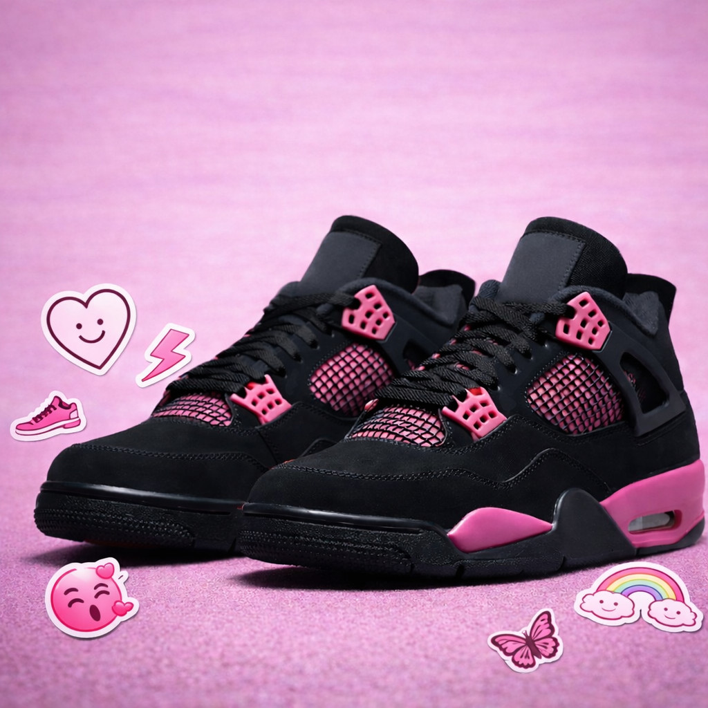 Jordan 4 Pink Thunder Size US 5.5-11 Women