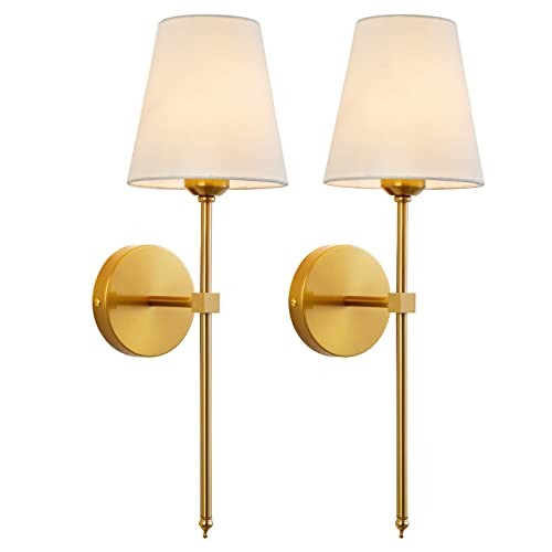 Wall Sconces Sets of 2, Retro Industrial Wall Lamps, Bathroom Vanity Gold1