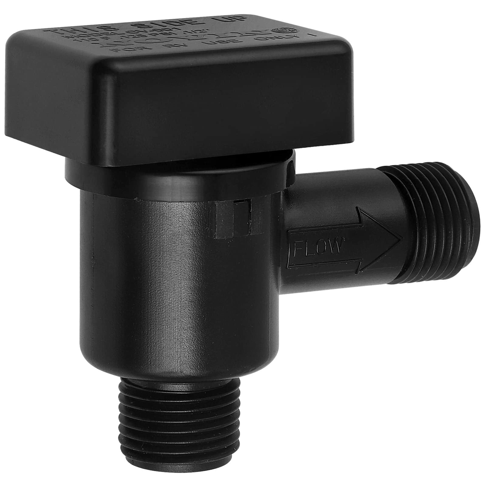 RV Vacuum Breaker Check Valve,Camper Black Tank Flush 0.5 inches, 
