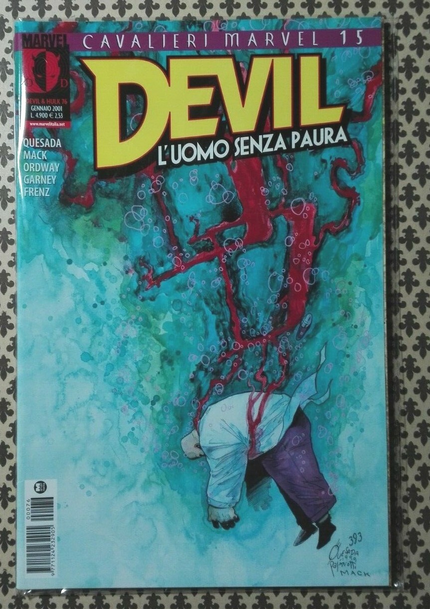 MARVEL COMIC* DEVIL, THE MAN WITHOUT FEAR YEAR 2001 N.76 *-NEW, NEWSSTAND-REF.179