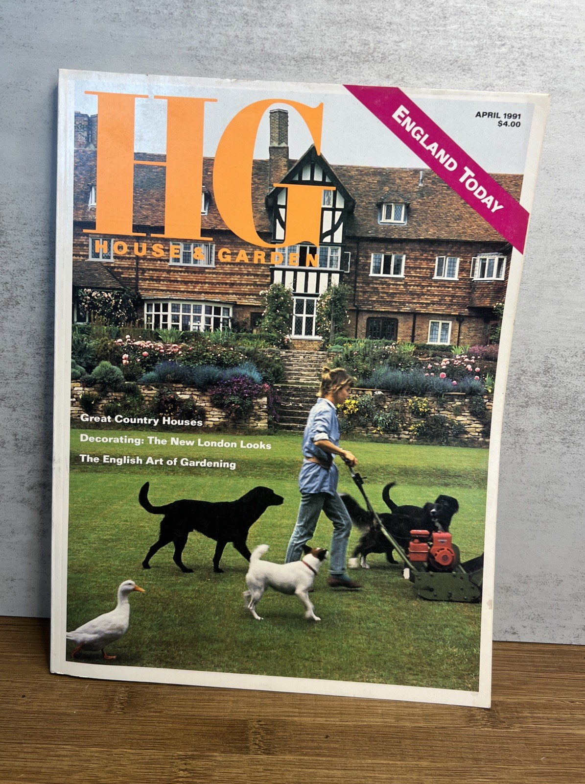 House & Garden Magazine England Today UK April 1991 Vintage Ads Cottagecore