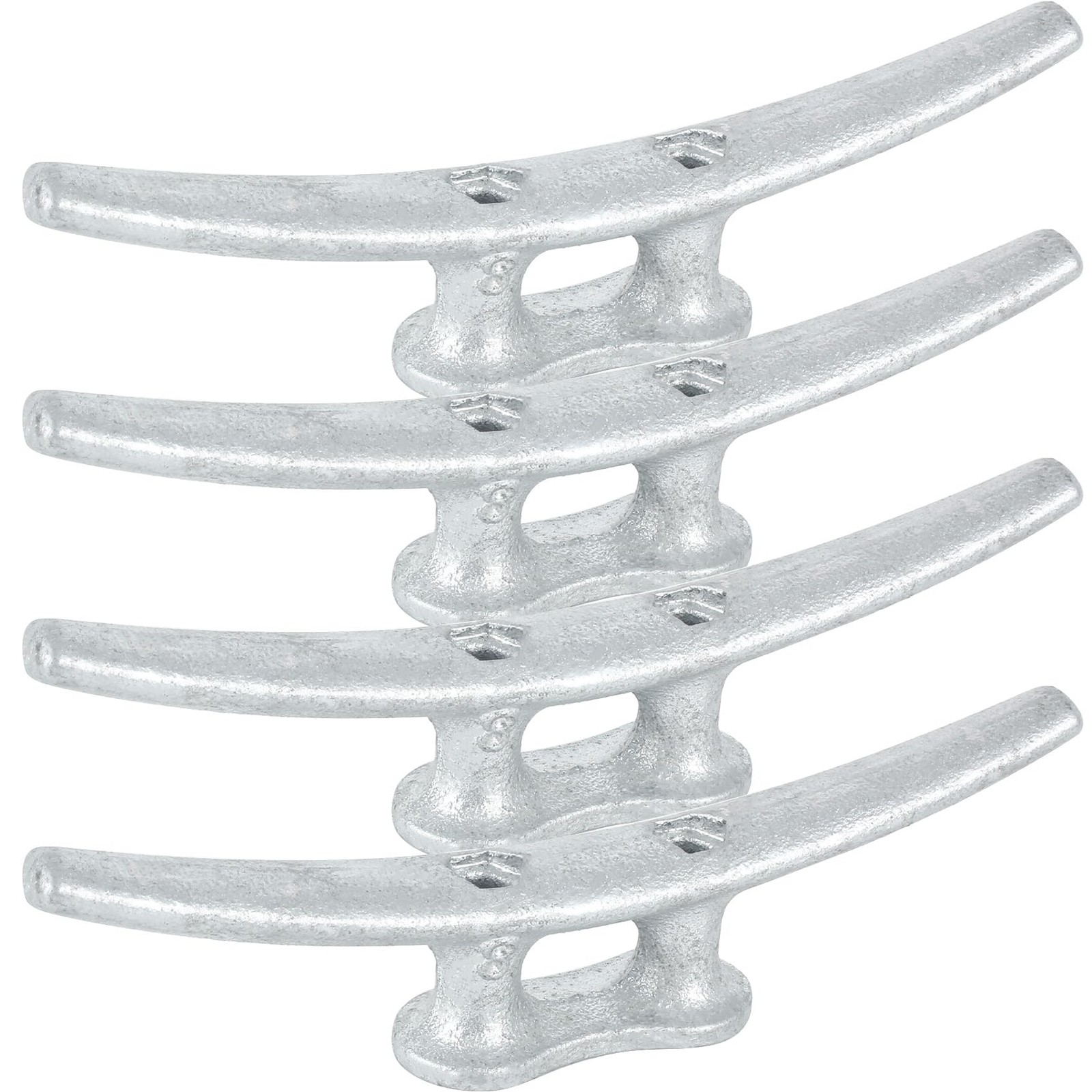 Boat Cleats 8 Inch,Hot Dip Galvanized Cast Iron Dock Cleats, Rope Cleats, Boa...