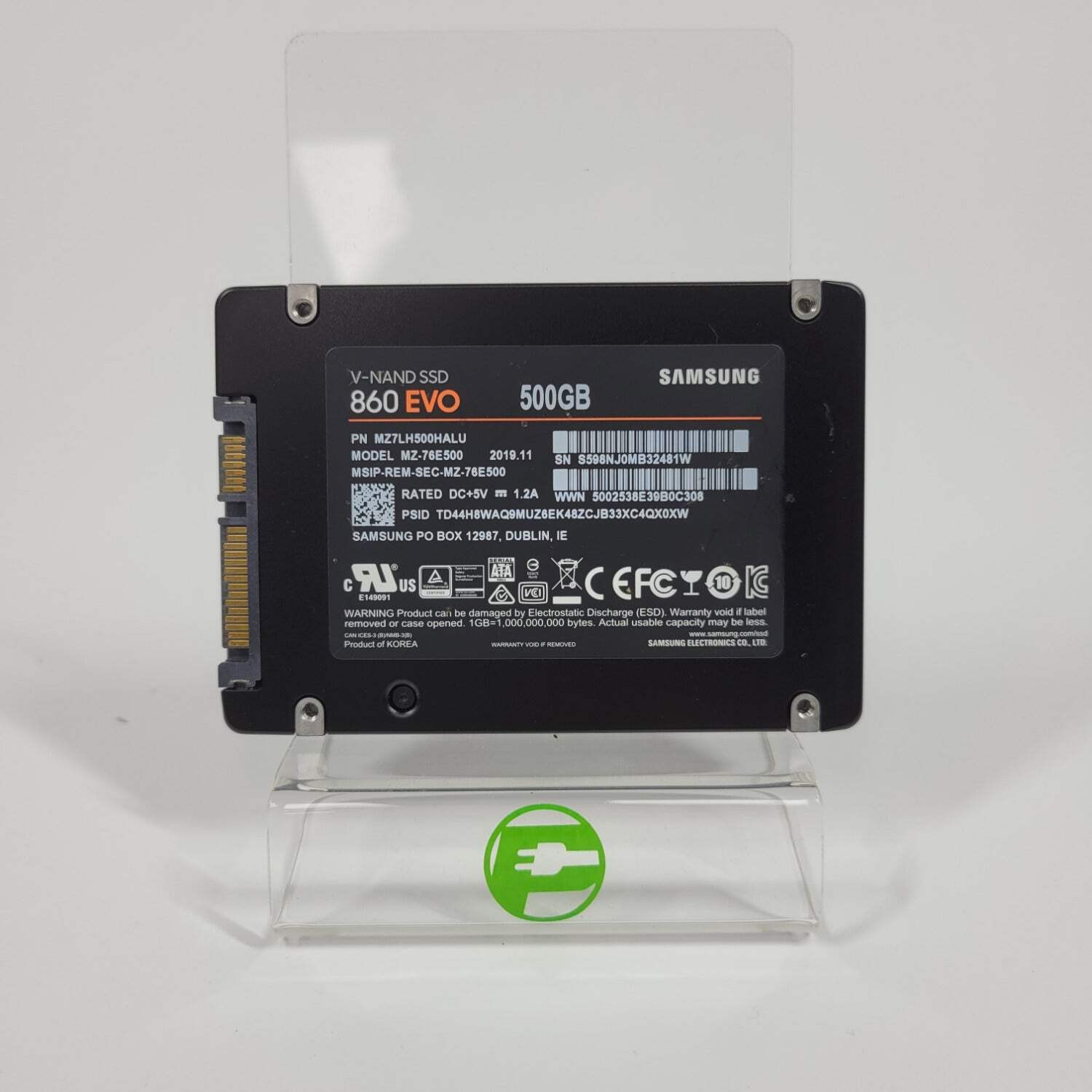 Samsung 2.5" 860 Evo 500GB SATA III 6Gbps SSD MZ-76E500