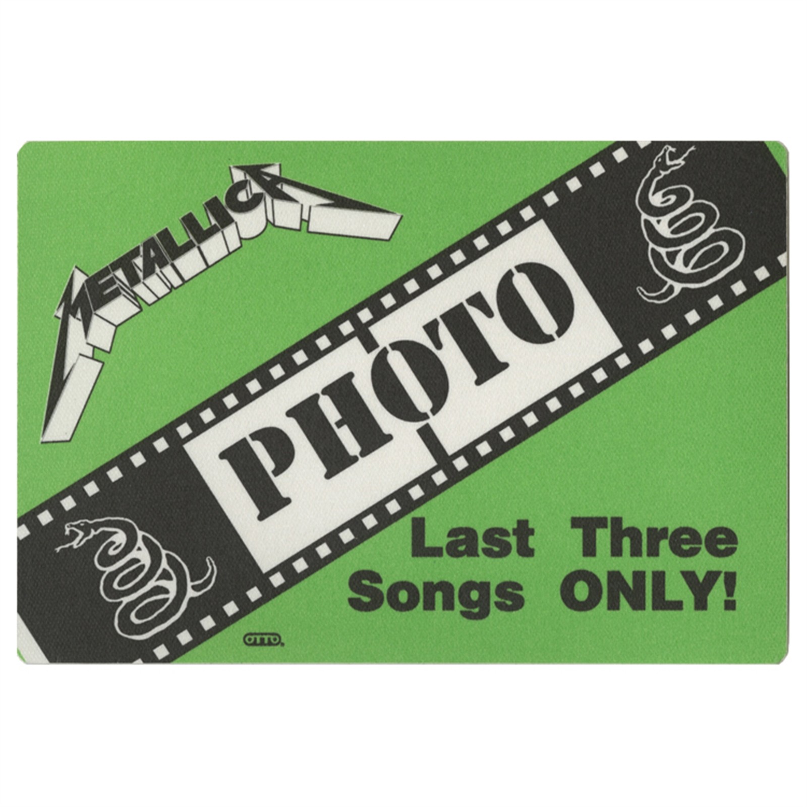 Metallica 1993 Nowhere Else to Roam Concert Tour Photo Backstage Pass