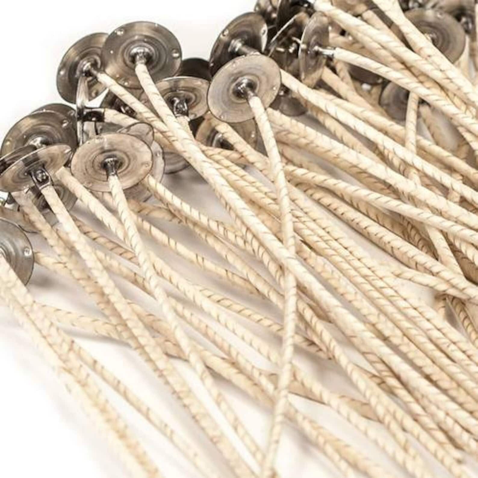 CD 10 Candle Wicks Pretabbed 6” Wicks for Natural Waxes 25 Pc