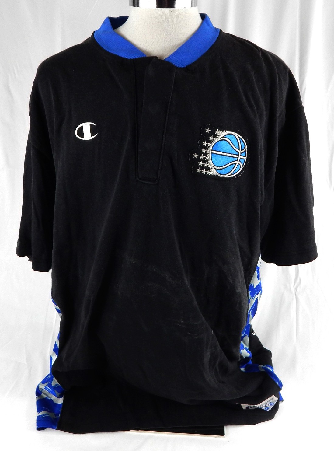 1990s Orlando Magic Nick Anderson #25 Game Used Black Shooting Shirt XXXL 234