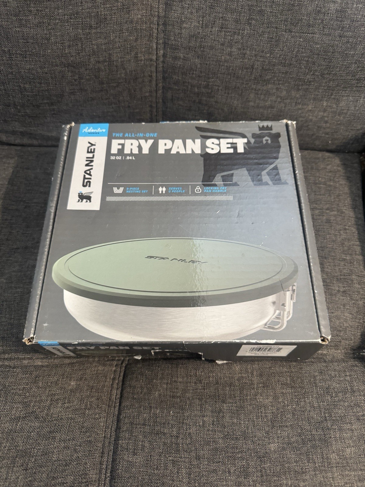 Stanley Camping Fry Pan Set - Cutting Board - Spatula - Sporks - Plates - Trivet