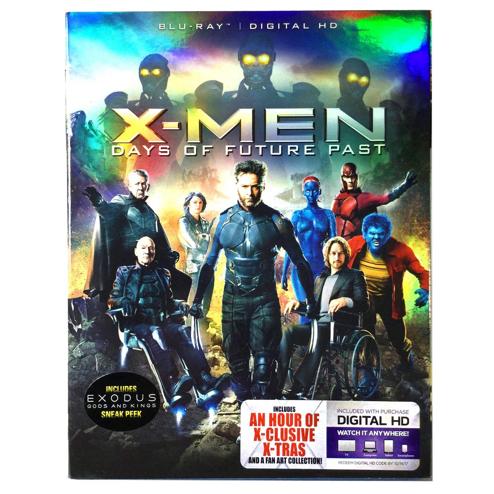 X-Men: Days of Future Past (Blu-ray, 2014, Inc. Digital Copy) Like New w/ Slip! 