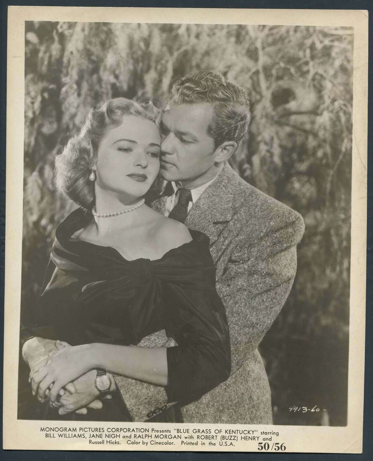 JANE NIGH BILL WILLIAMS in Blue Grass Of Kentucky '50 EMBRACE