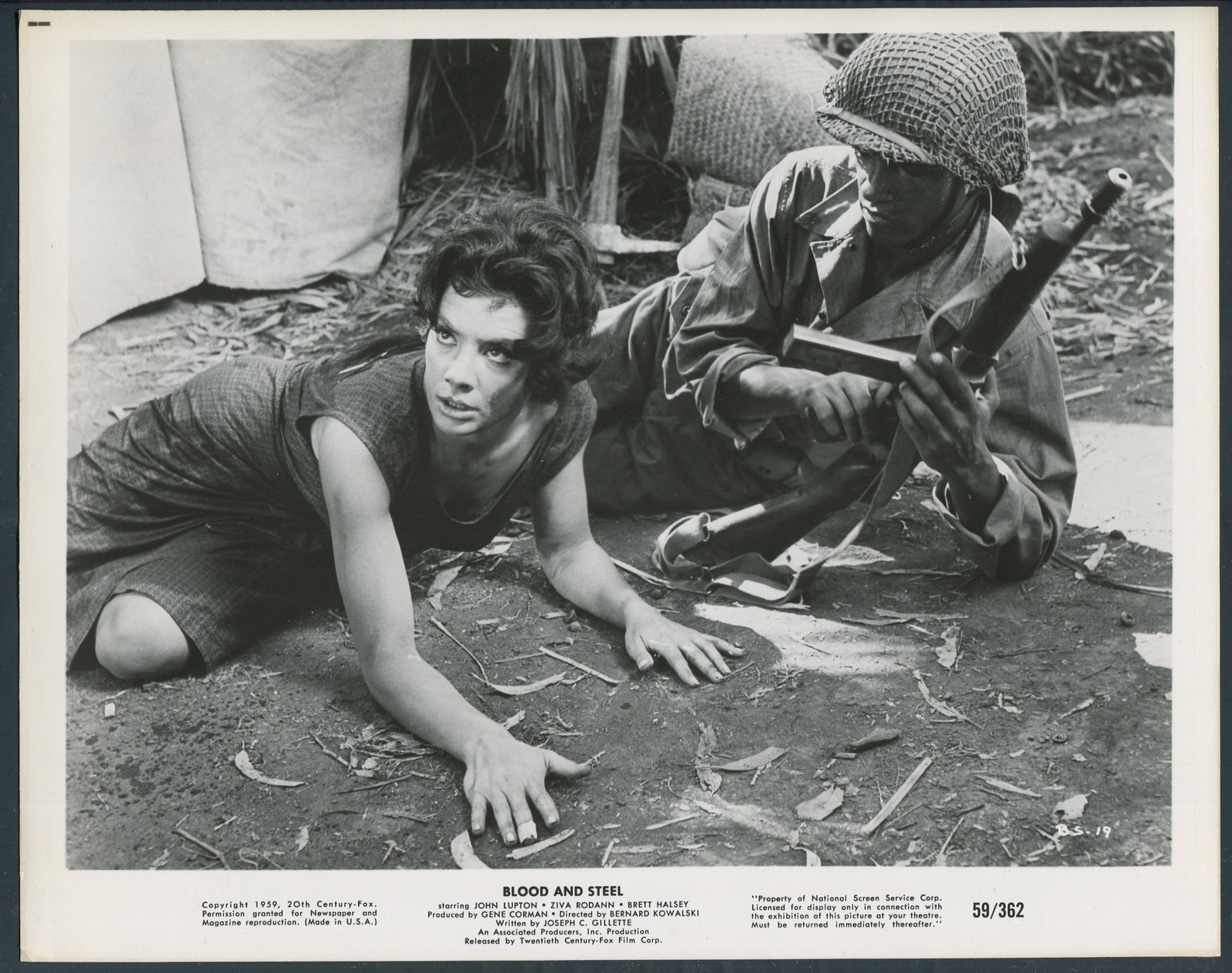 ZIVA RODANN JAMES EDWARDS in Blood And Steel '59 WWII GUN