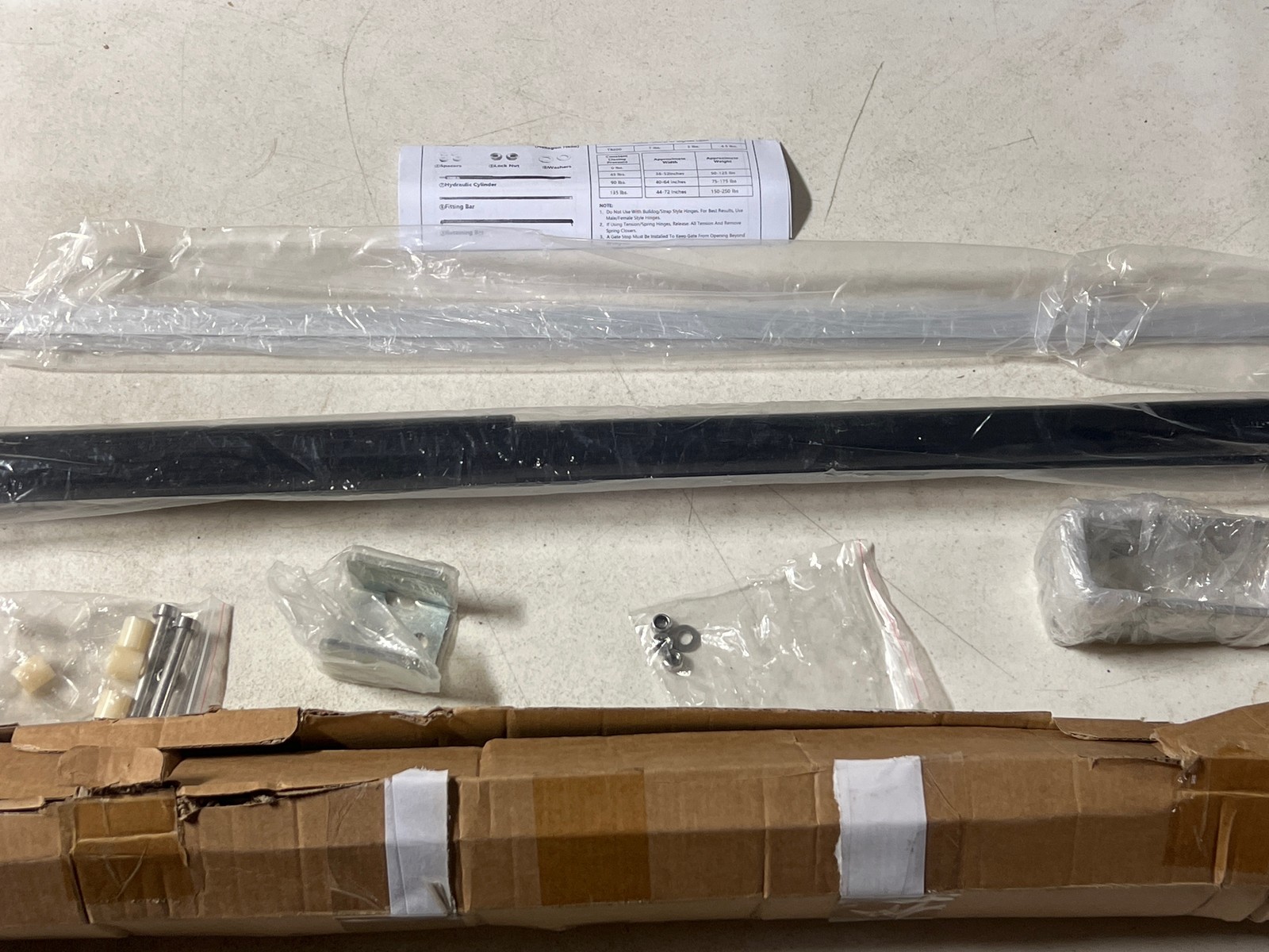 Lockey TB400 Hydraulic & Nitrogen Gas Gate Closer - 175 lbs Max, Black