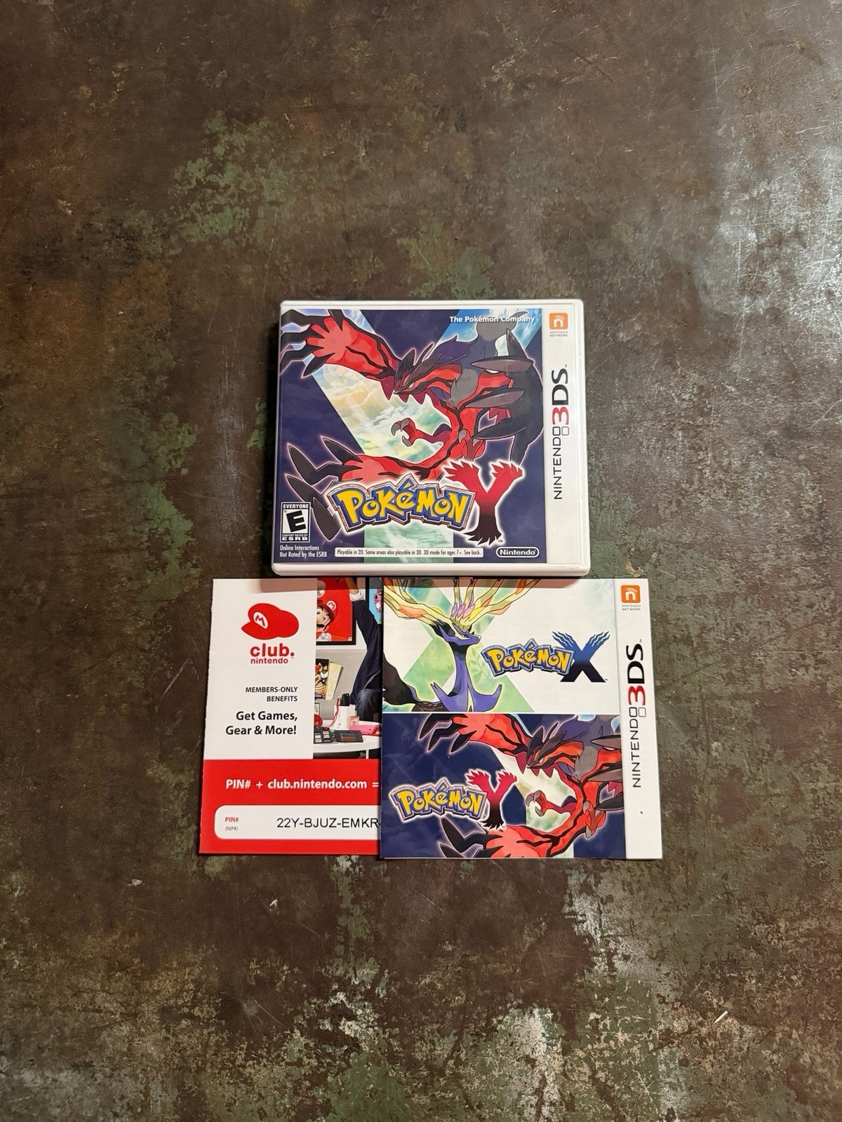 Pokemon Y Version Nintendo 3DS Authentic Case and Manual Inserts ONLY - NO GAME