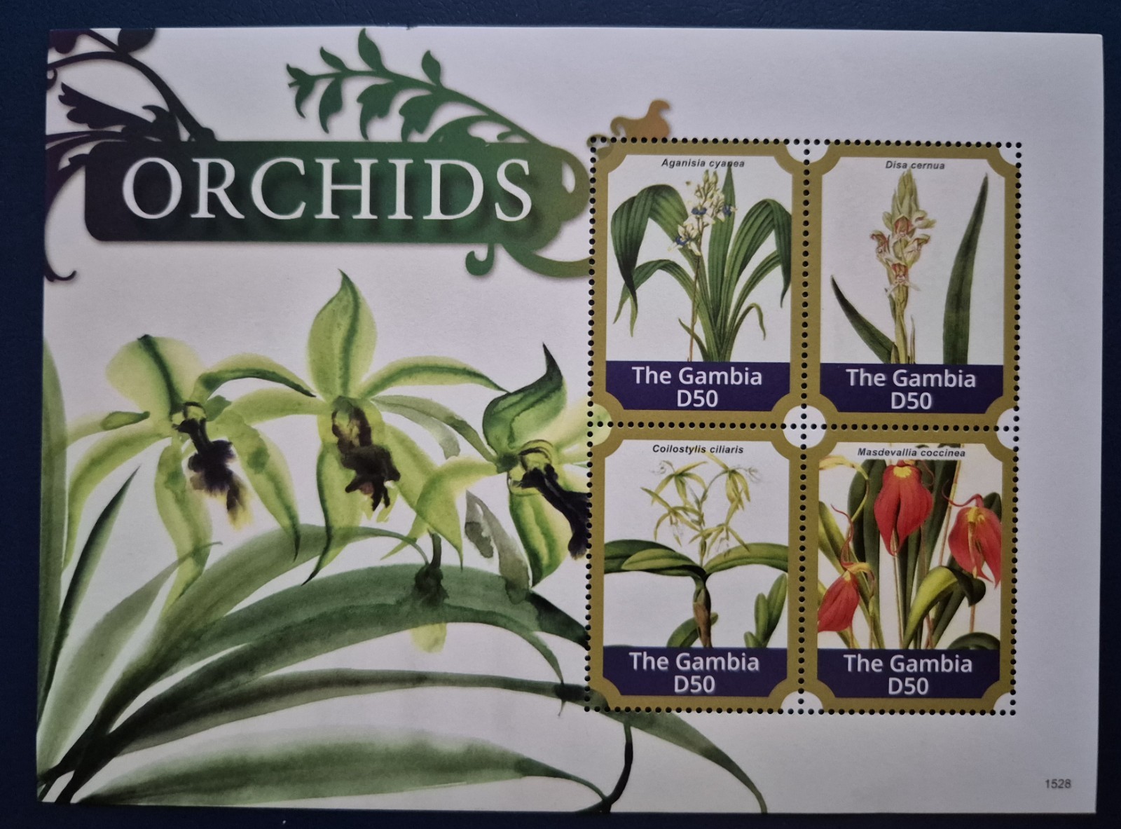 Gambia 2015 / Flowers - Orchids / 4v ms*