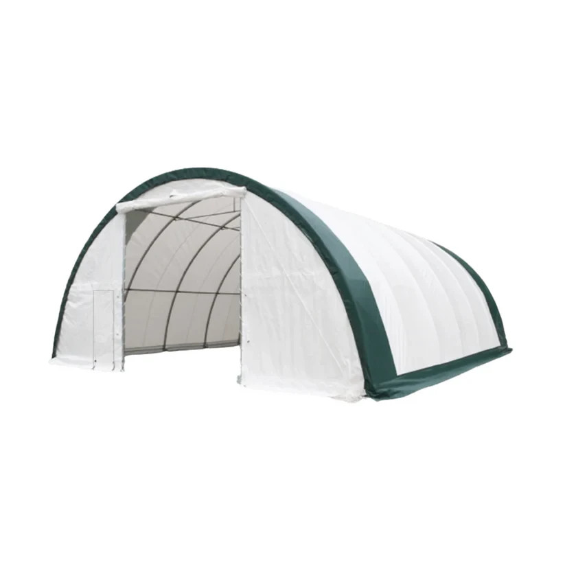 W30'xL60'xH20'Double Truss Arch Storage Shelter 18OZ PVC Canvas Building Shelter