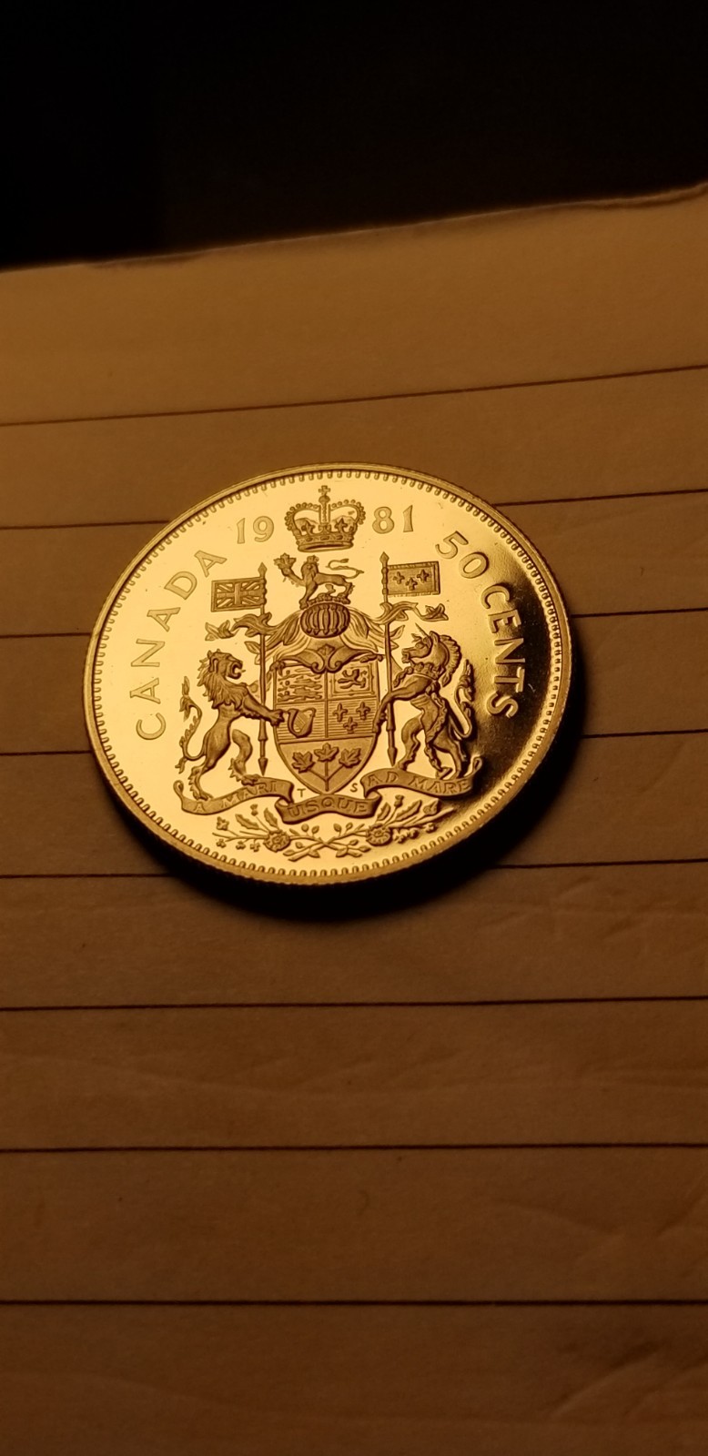 1981 Canada 50 Cents Coin Mint Grade Beauty Idab1.