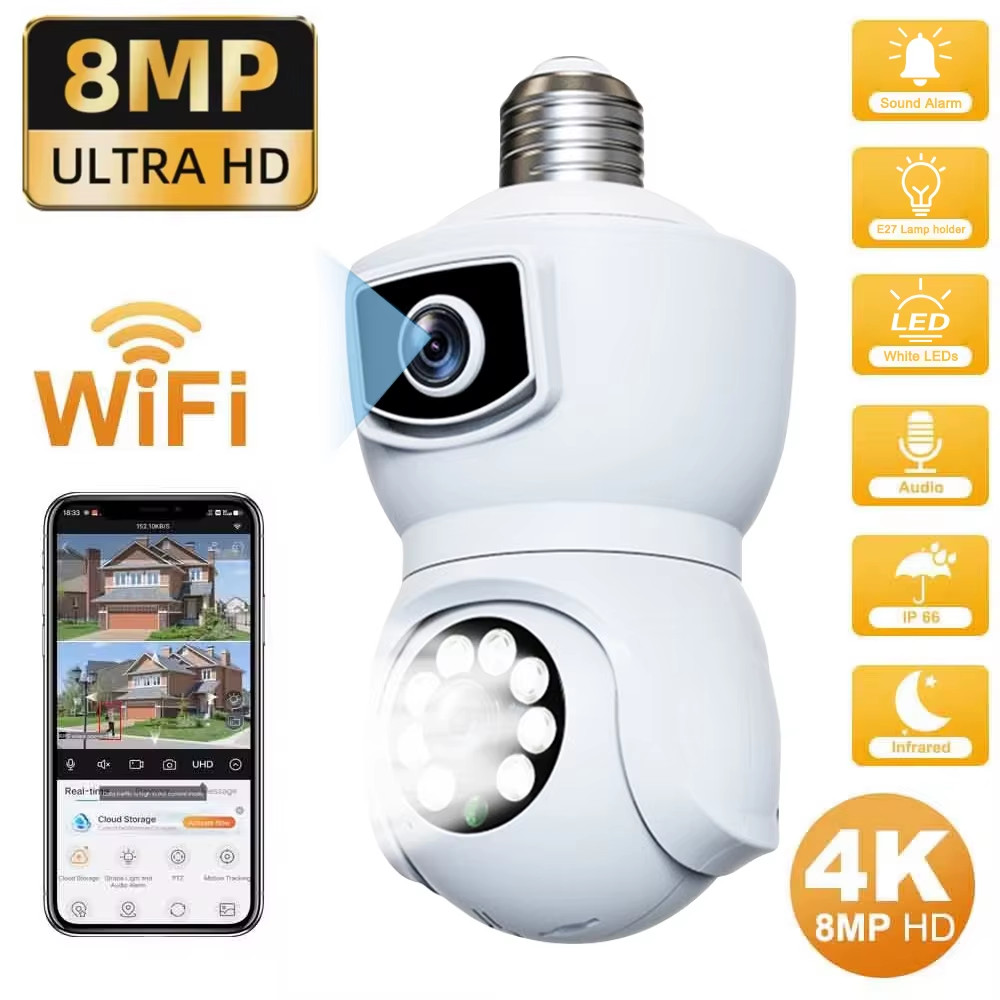 5MP HD 4G Wireless Solar Camera Wifi Outdoor 5000Mah Battery Wifi Security Camer