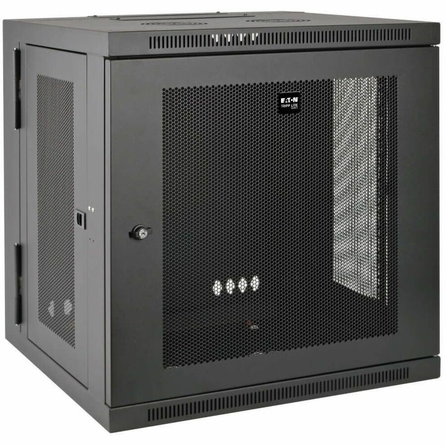 Tripp Lite SmartRack 10U Wall-Mount Rack Enclosure Cabinet, Hinged Back