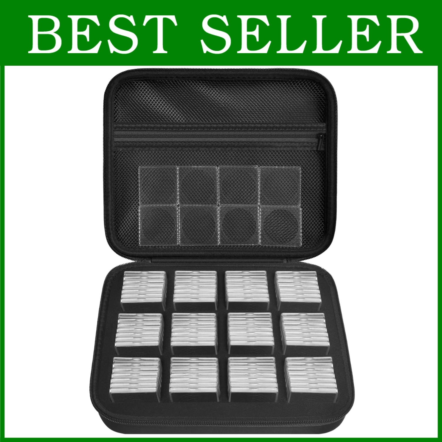 Coin Capsules & Storage Box Set - 96 Pieces