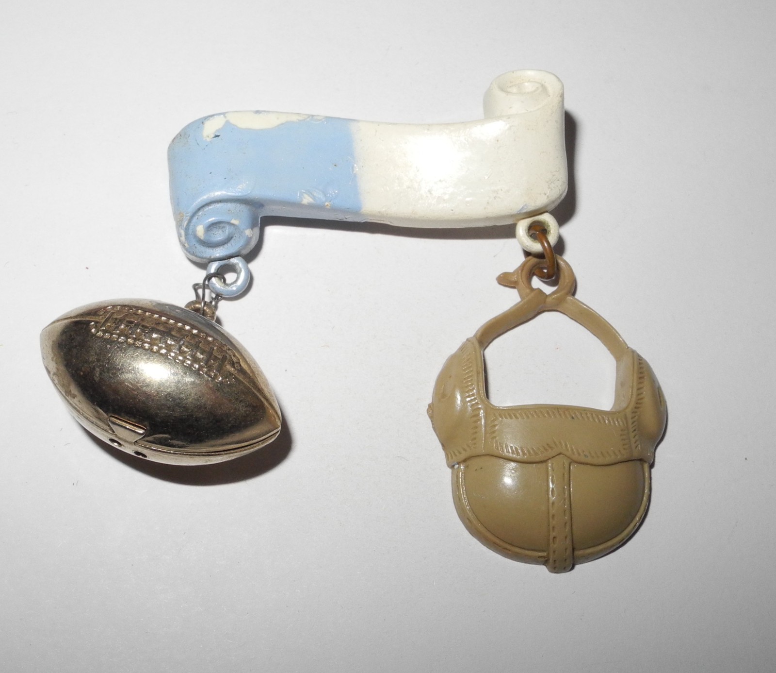1940's Football Team Stadium Metal Pin Coin Token Clip Button Tab Charms Pinback