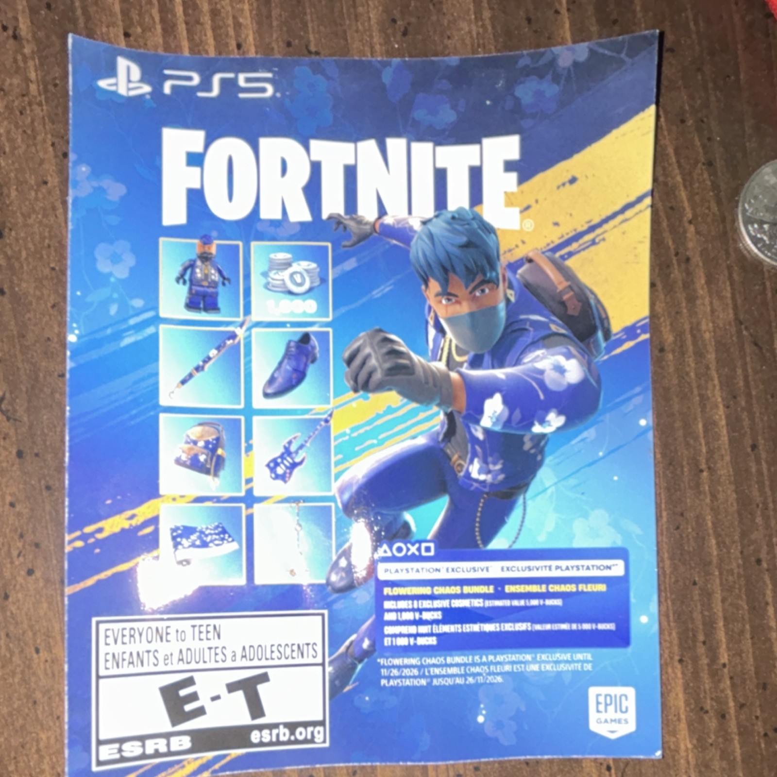 Epic Games Flowering Chaos Bundle Prepaid Card for PlayStation 5 Exclusive