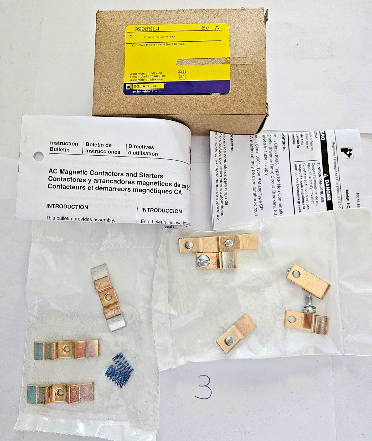 Square D 9998SL4 Contact Replacement Kit