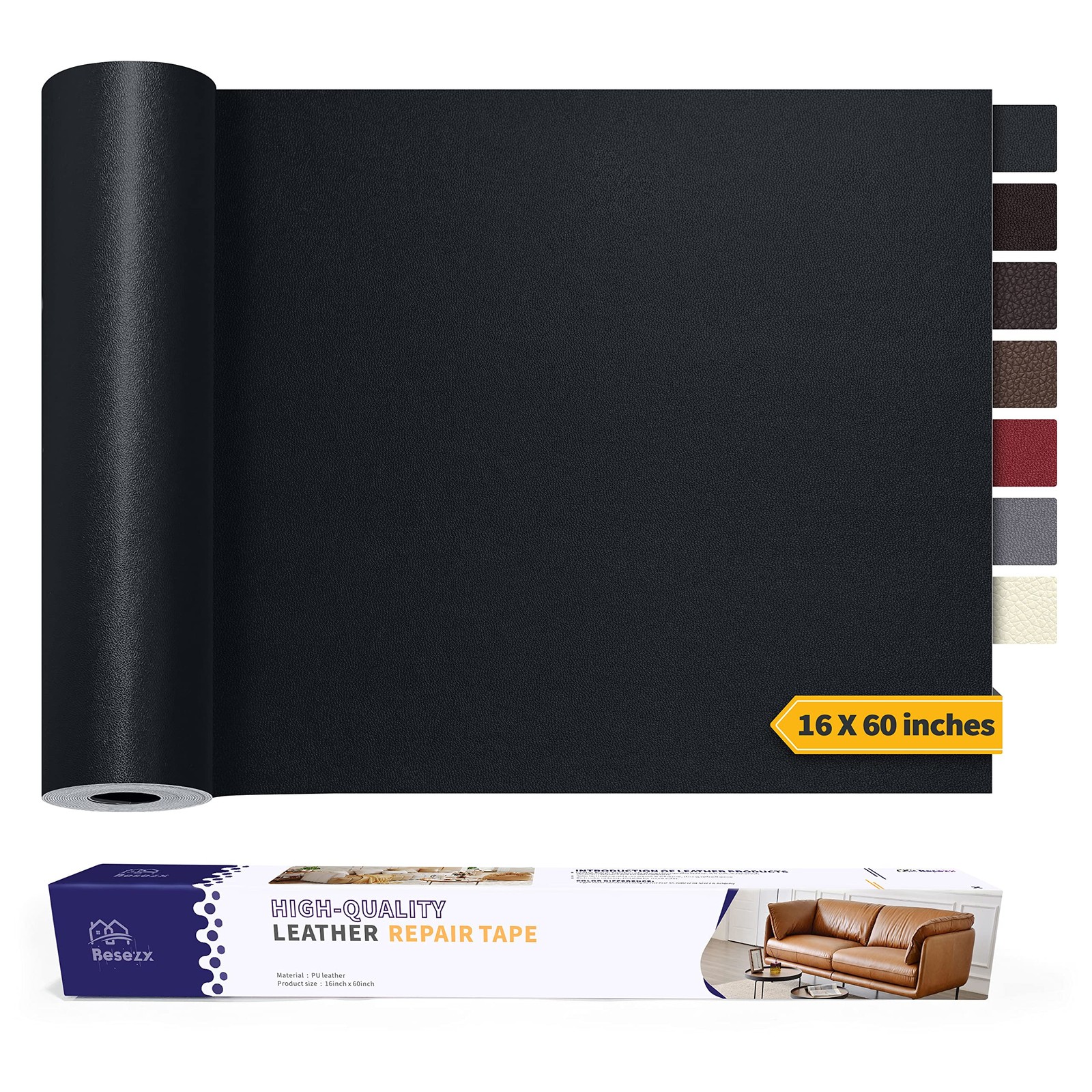 Leather Repair Patch Tape Kit Self Adhesive for Furniture