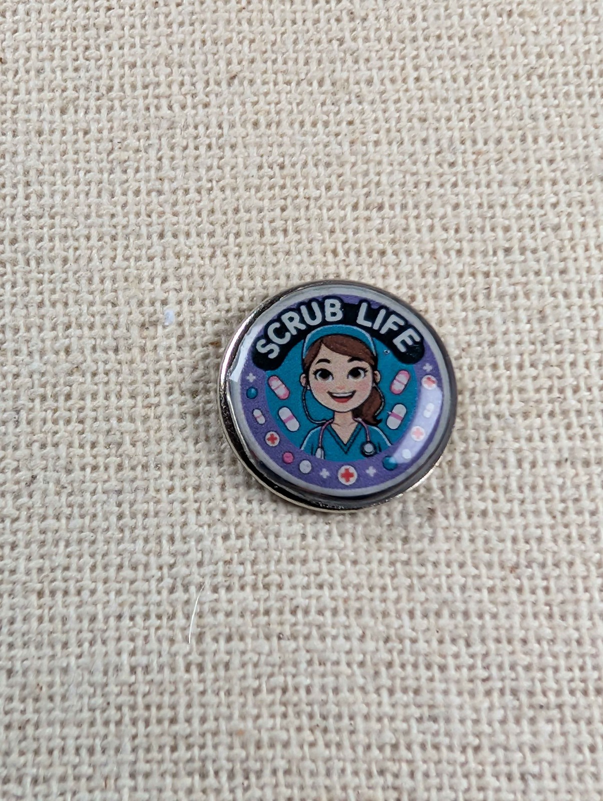 Lapel Pin Badge 'Scrub Life' Doctor nurse healthcare worker pin badge gift