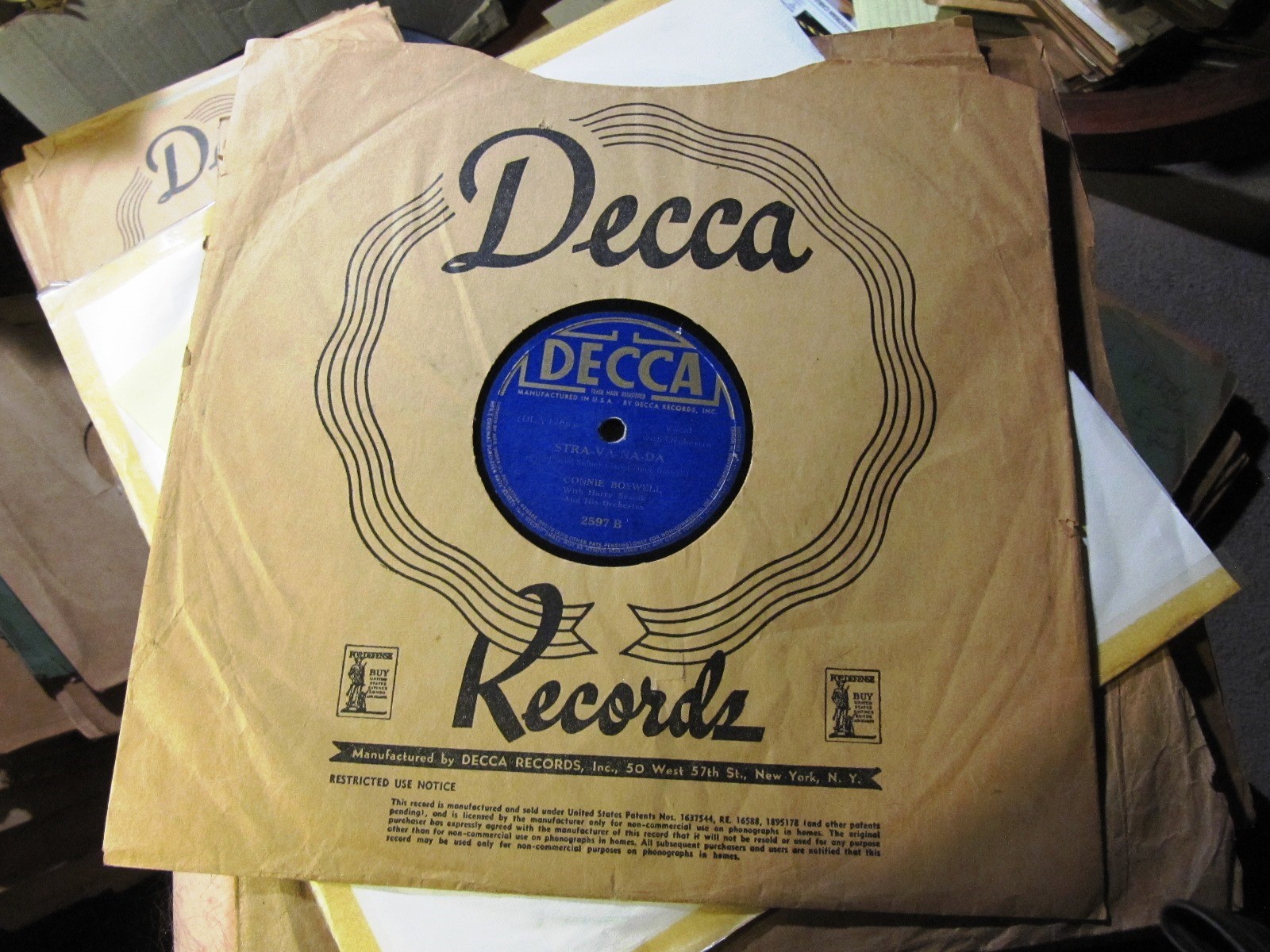 1939 CONNEE BOSWELL Ravel PAVANE The Lamp is Low STRA-VA-NADA Skolnik DECCA 2597