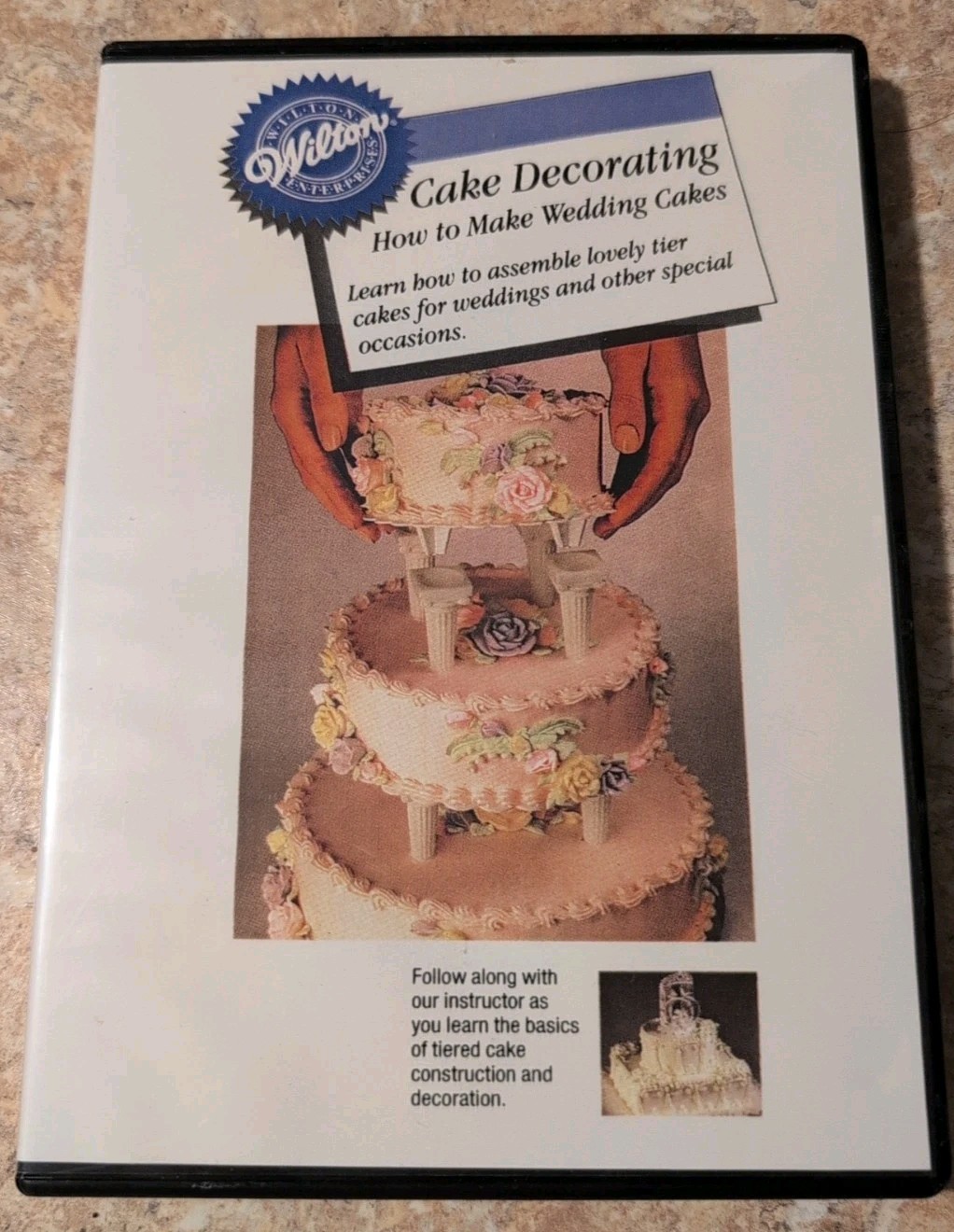 Wilton Cake Decorating How To Make Wedding Cakes DVD with Instructional Booklet